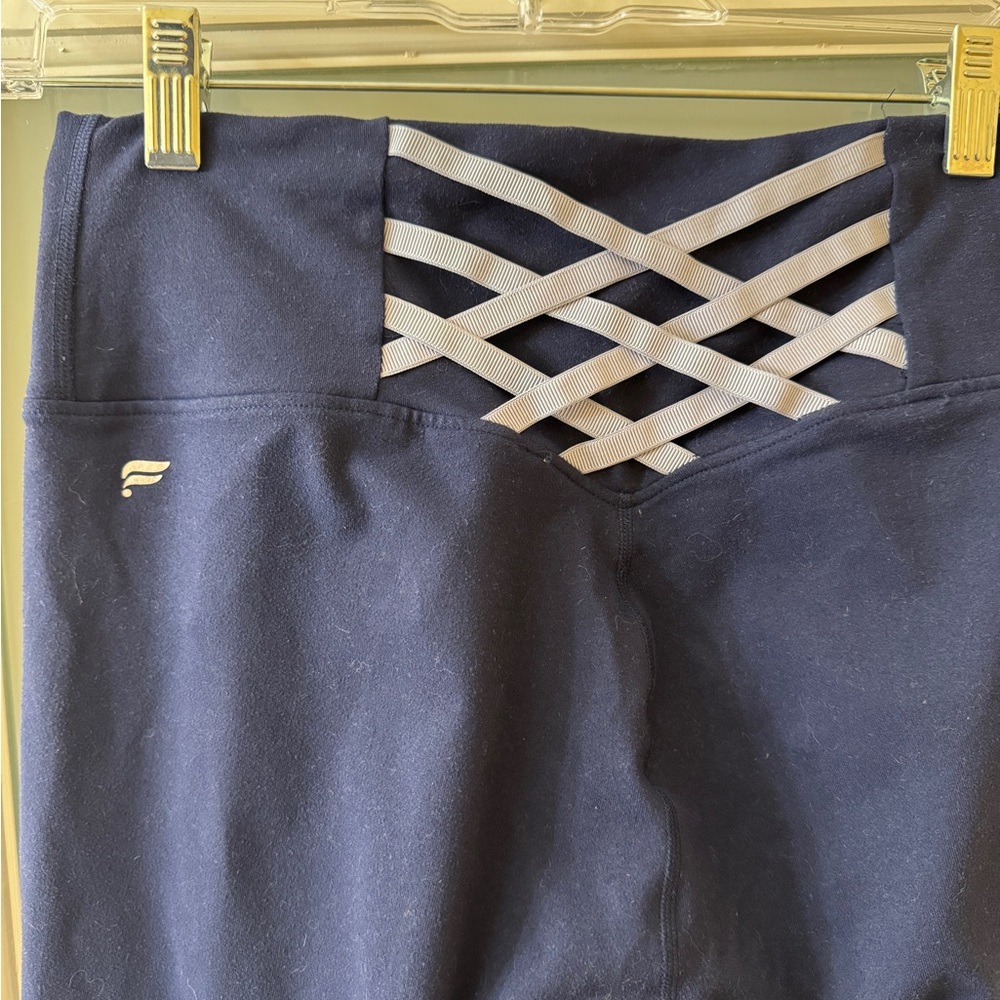 Fabletics Deep Blue Powerhold Leggings corset back